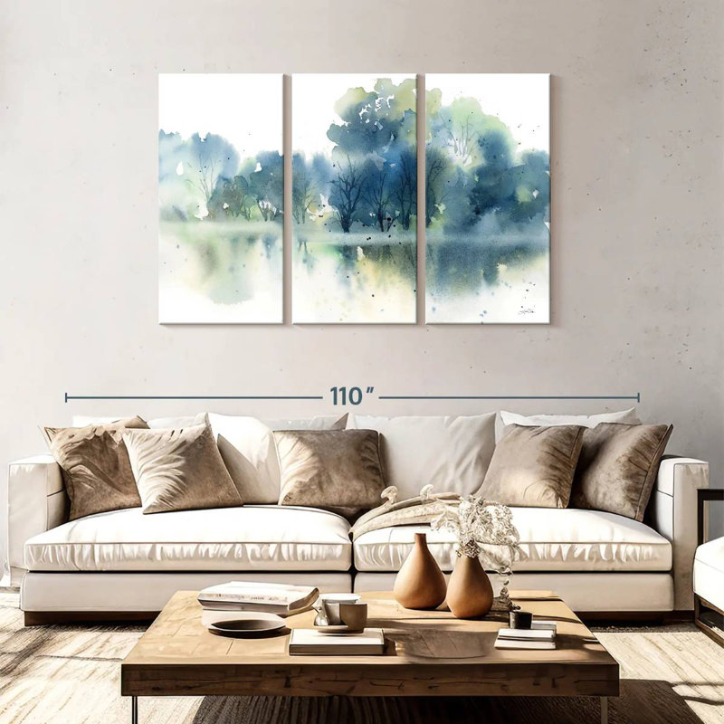 Alvord Blue Pond Reflections, H 48 po x l 74 po