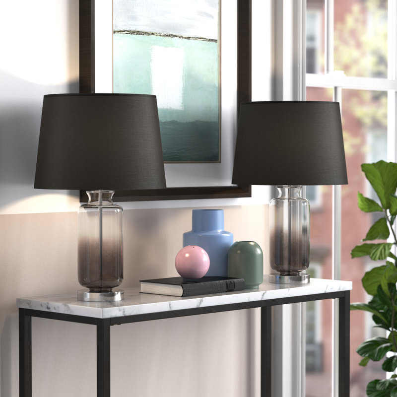 Ensemble de lampes de table noires 21,2 "Alfred