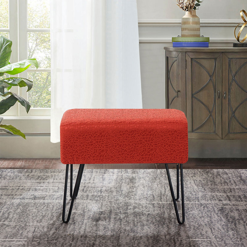 Repose-pieds rectangulaire 19 po Niotaze, lis