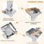 LIFERUN 42cm W Charcoal Grill