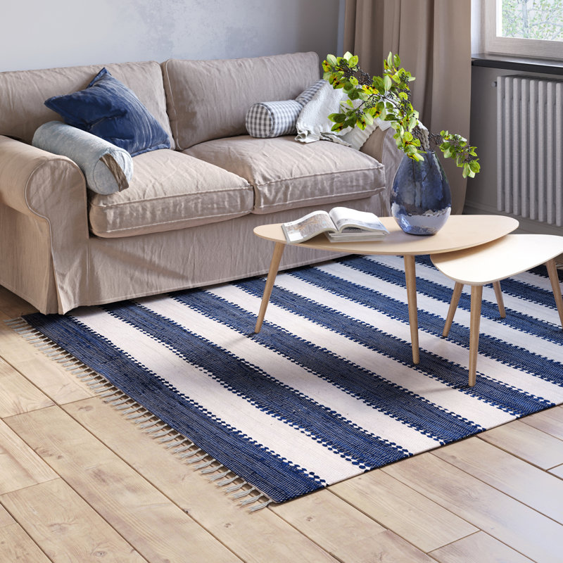 Chindi Renova, recycled materials Rug, Blue, Rectangular 160 x 230cm