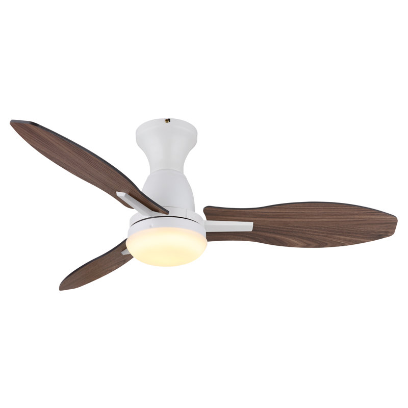 107cm Ceiling Fan with LED Lights, White