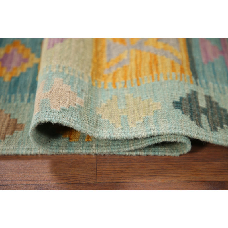 Tapis de marche réversible en laine Kilim 3 x 10