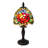 Tiffany Style Mini Table Lamp — Rose