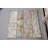 Handcrafted Vintage Turkish Door Mat with Beige and Blue Floral Patterns as a Unique Home Decor Entryway Accent