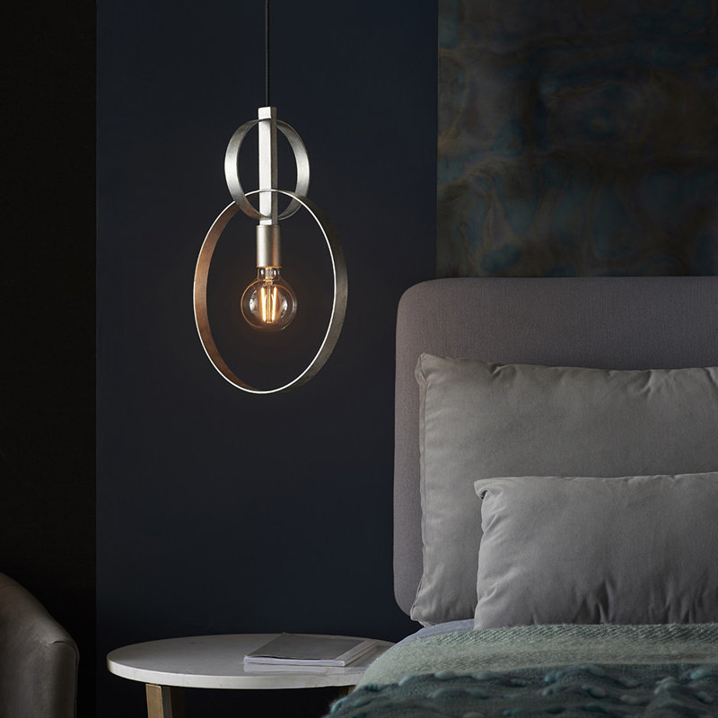 Alerich 1 - Light Geometric Pendant, Antique Silver