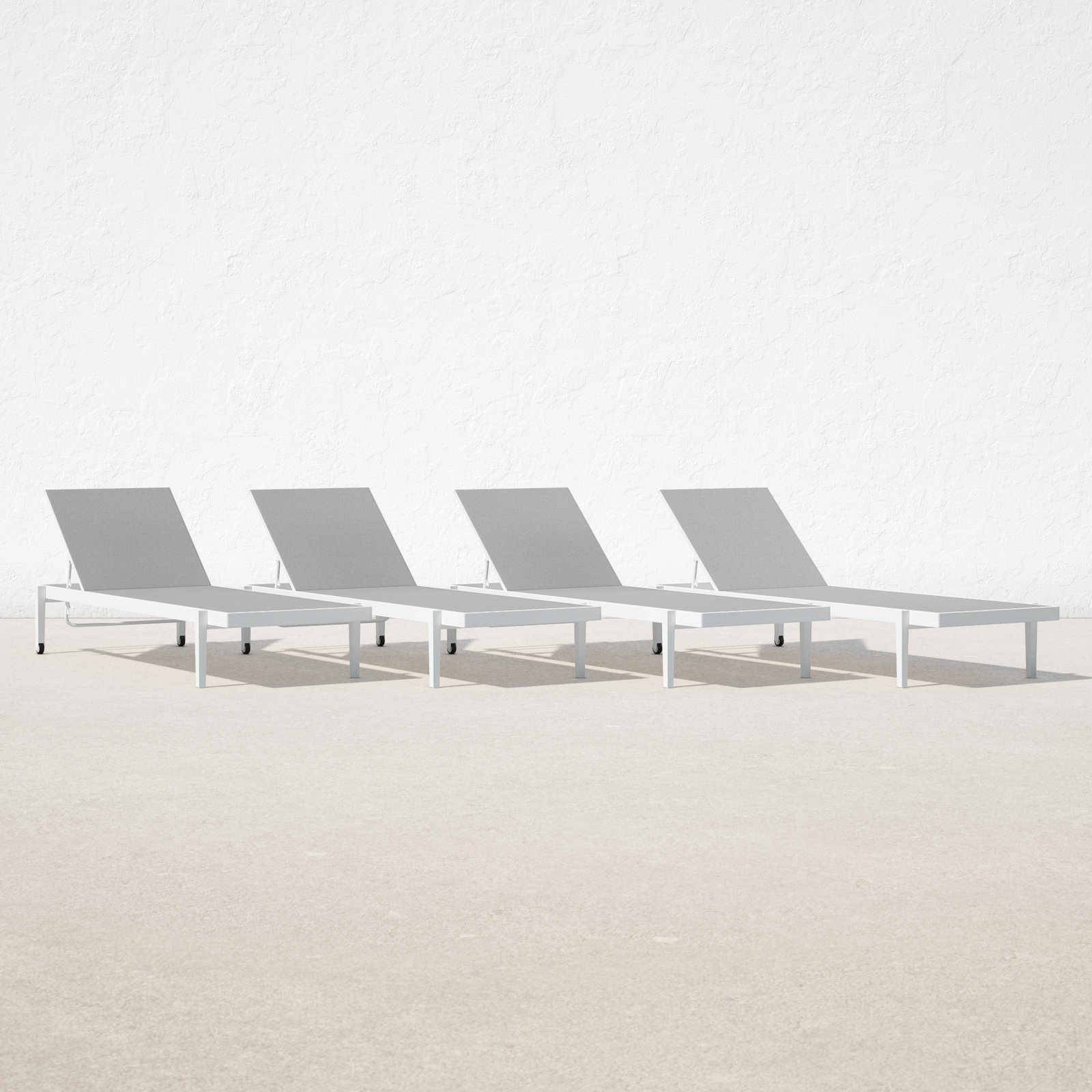 Charleston Outdoor Patio Aluminum Chaise Lounge Chair