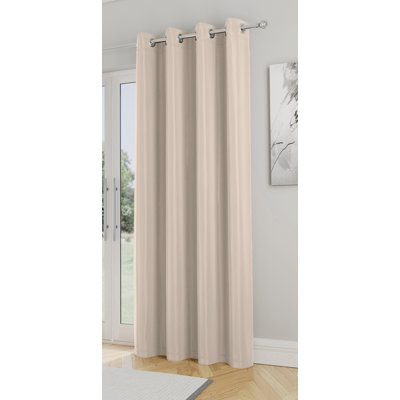 Stefany Blackout Eyelet Door Curtain Panel