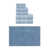 6 Piece Bath Towel Set & 1 Piece 21"x34" Bath Rug