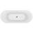 60" x 27" Freestanding Soaking Acrylic Bathtub