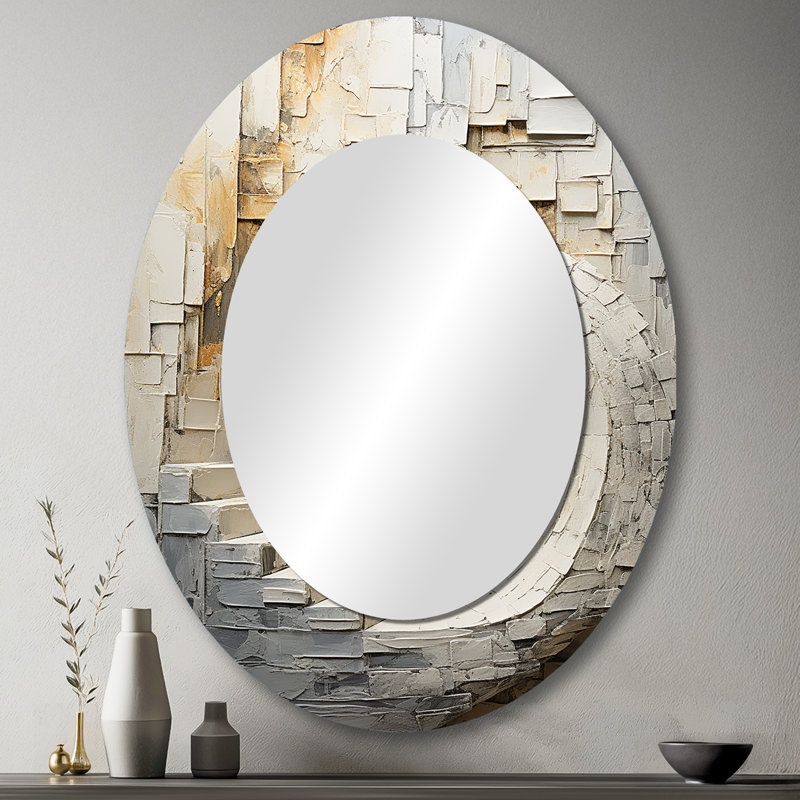 Miroir mural doré doré, 43 po x 33 po