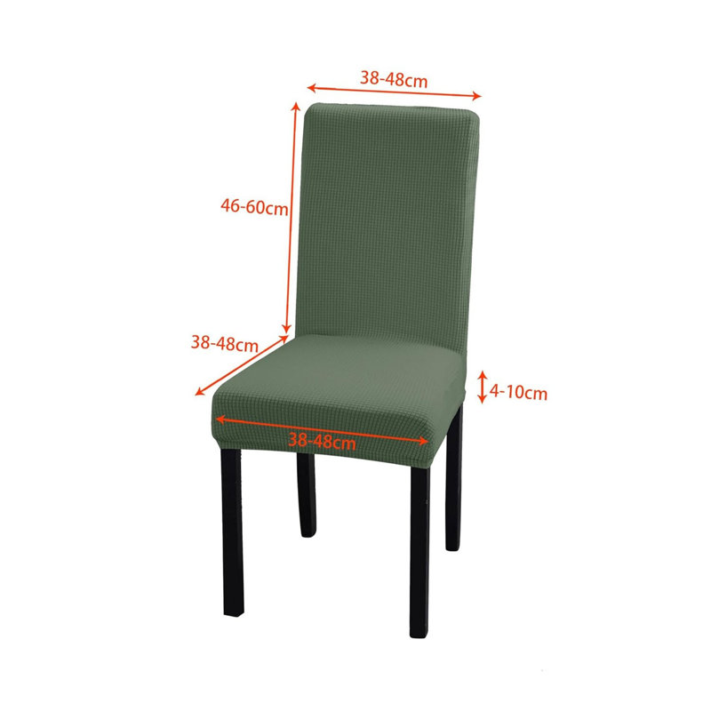 Polyester Box Cushion Dining Chair Slipcover