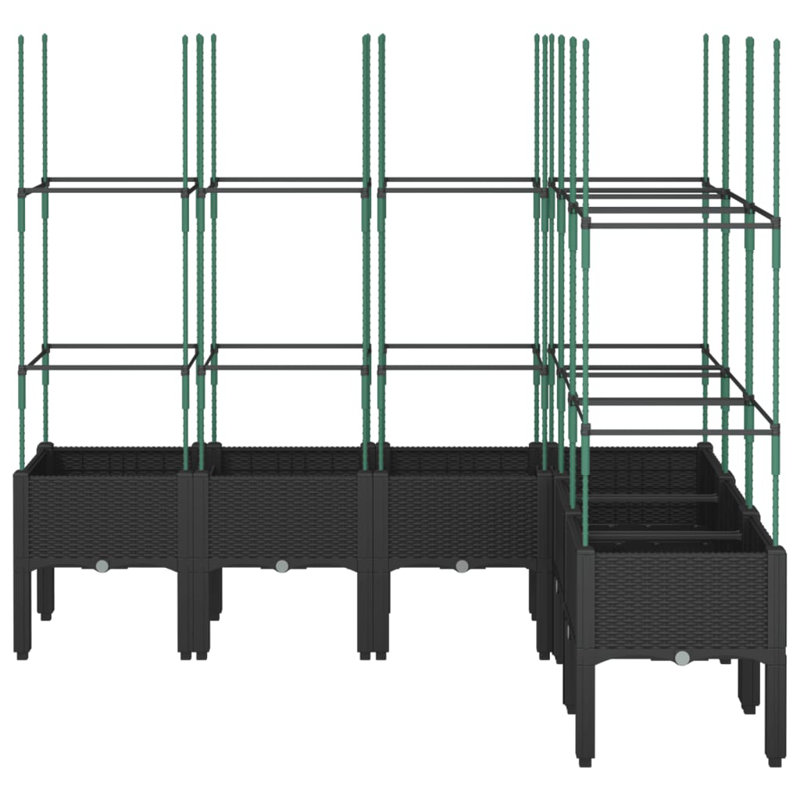 Hogarth Outdoor Planter Box, Black