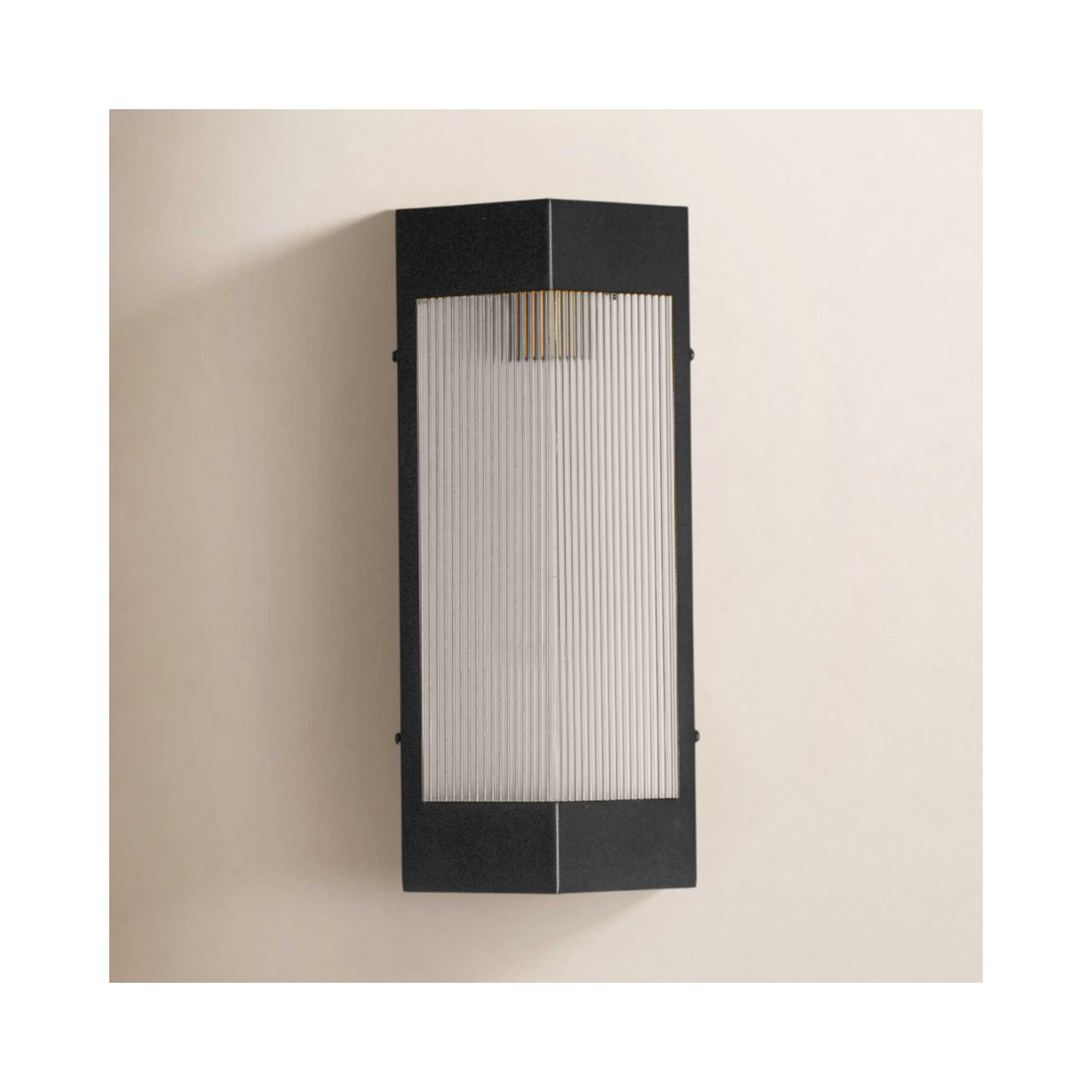 Myra Single Light Outdoor Aluminum Wall Light, 14" H x 6" W x 3" D