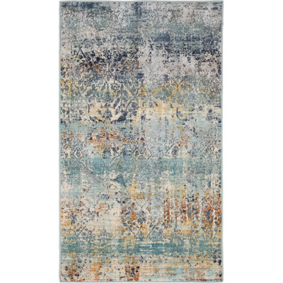 Tapis bleu sarcelle Ziebarth