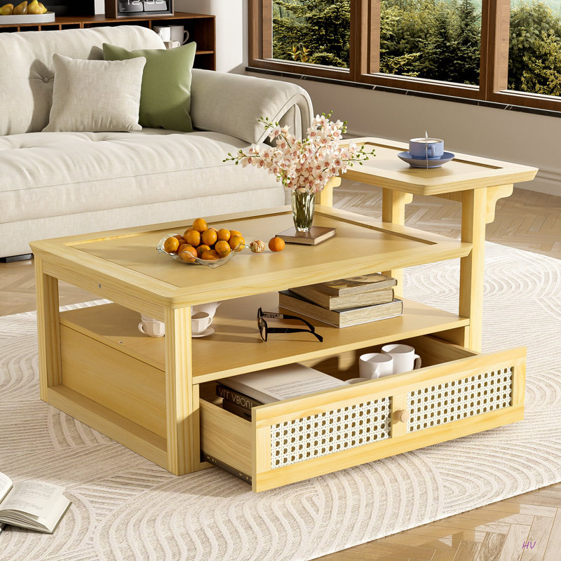 Table basse VIBE HAUS Modern (table incluse seulement), Naturel
