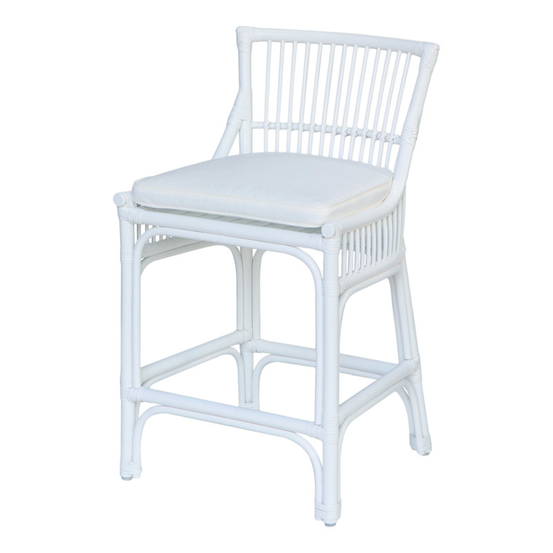 Tabouret de bar Barkley, Blanc