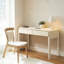 43,31 po, bureau et coiffeuse blancs de style crème moderne et luxueux-1379122315