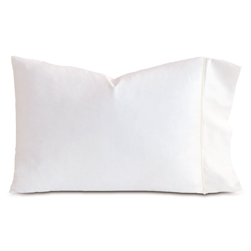 Linea Egyptian Cotton Sateen, White, Standard Pillowcase