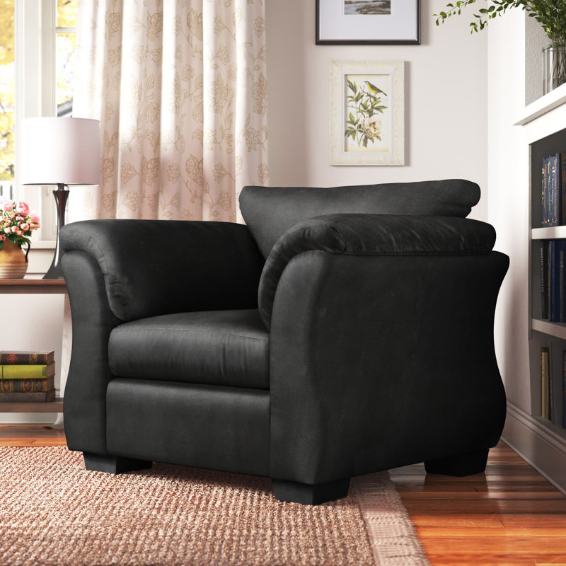 Darcy Upholstered Armchair, Black