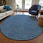Tapis bleu marine intérieur / extérieur en polyester tissé à la machine Loreen-1070525484