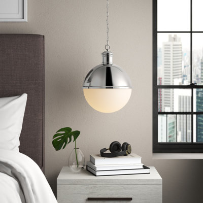 Luminaire suspendu en forme de globe à 1 lumière Dumbarton