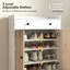 Shoe Cabinet, Shoe Storage Cabinet with Adjustable Shelves, White