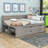 Wood Daybed with Drawers and Shelves-1807396032-1807396035