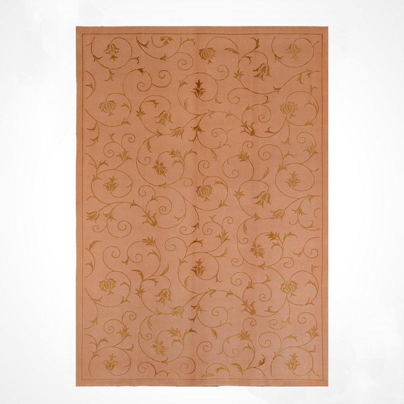 Tapis en laine beige noué à la main Original Original