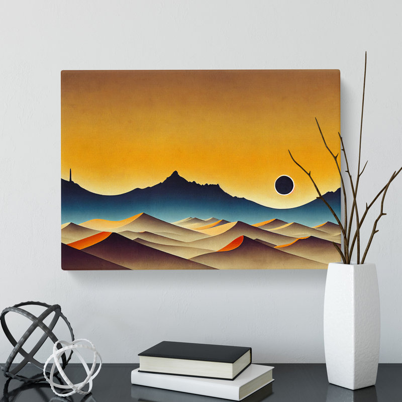 Desert Sunrise - Wrapped Canvas, 50cm H x 76cm W x 3cm D