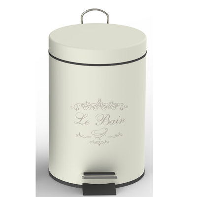 Poubelle à pédale 0,79 gallon Tin