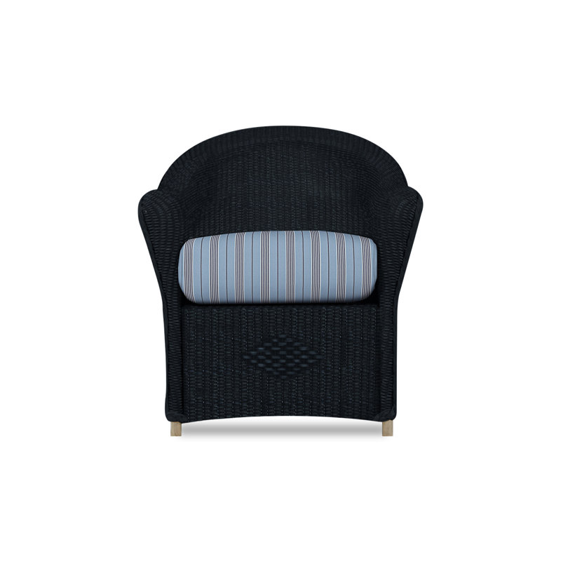 Reflections Outdoor Dining Armchair, Ebony, Hansen Sky