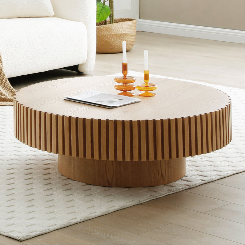 Table basse en bois naturel 39,37 pi.