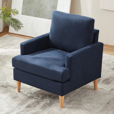 Armchair With Solid Wood Legs Set Of 2