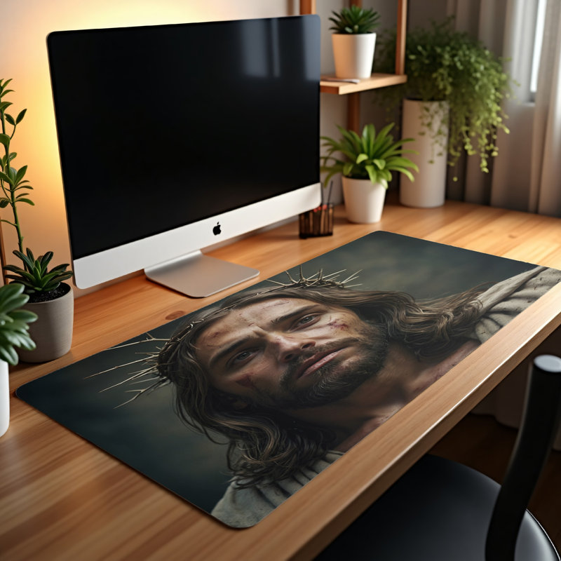 Polyester Desk Pad, 31.5x15.5