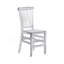 Ensemble de 2 chaises empilables en acrylique transparent de style Chiavari