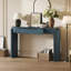 Oval Top and 2 Drawers Console Table-1133642452