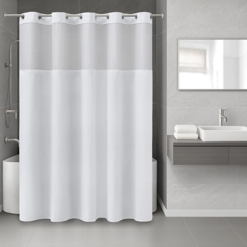 Rideau de douche Plain Weave Luxury - Caisse de 24, H 74 po x l 71 po