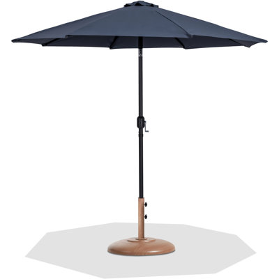 Parasol de patio en tissu / aluminium avec base Chavelle