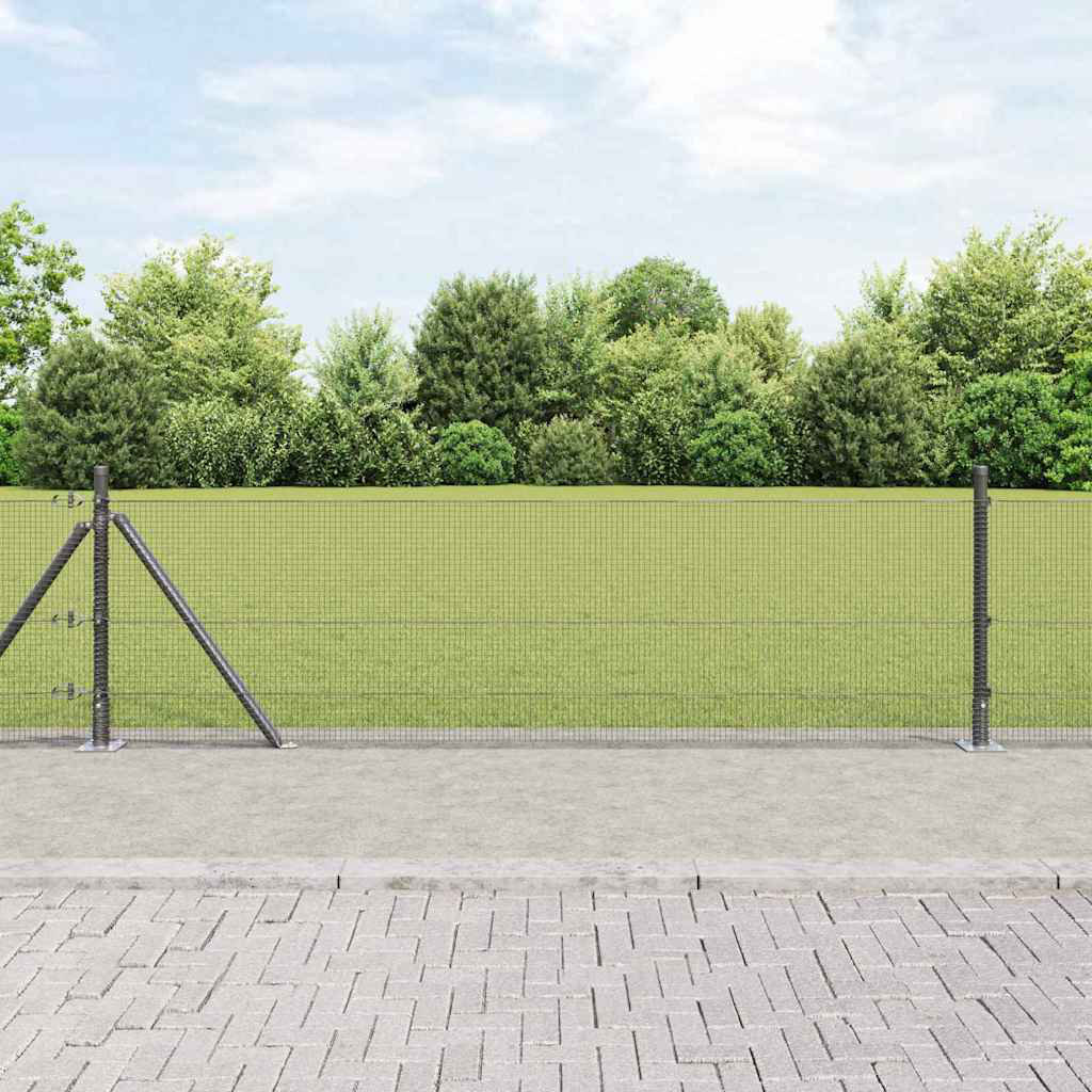 Vidaxl Fence With Posts Steel