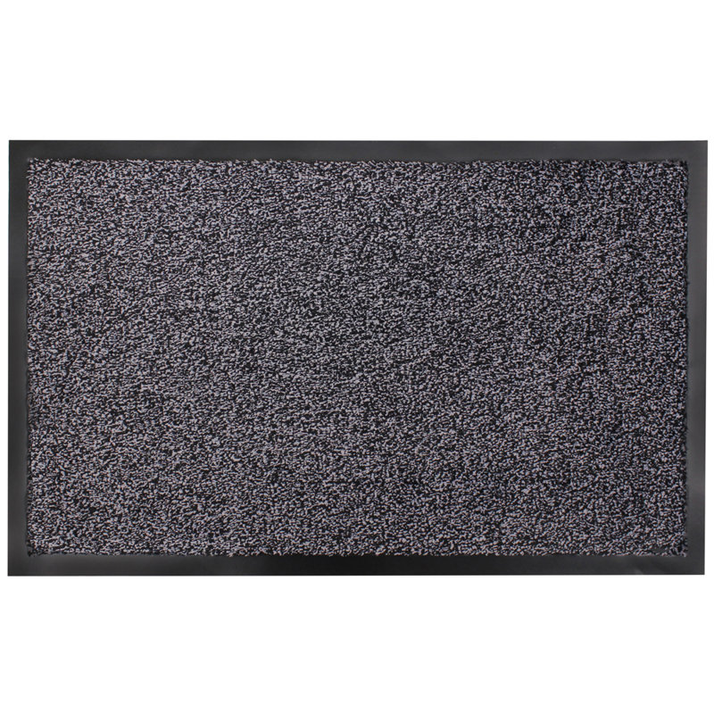 Admiral Non-Slip Doormat, 0.5cm H x 80cm L x 50cm W, Charcoal