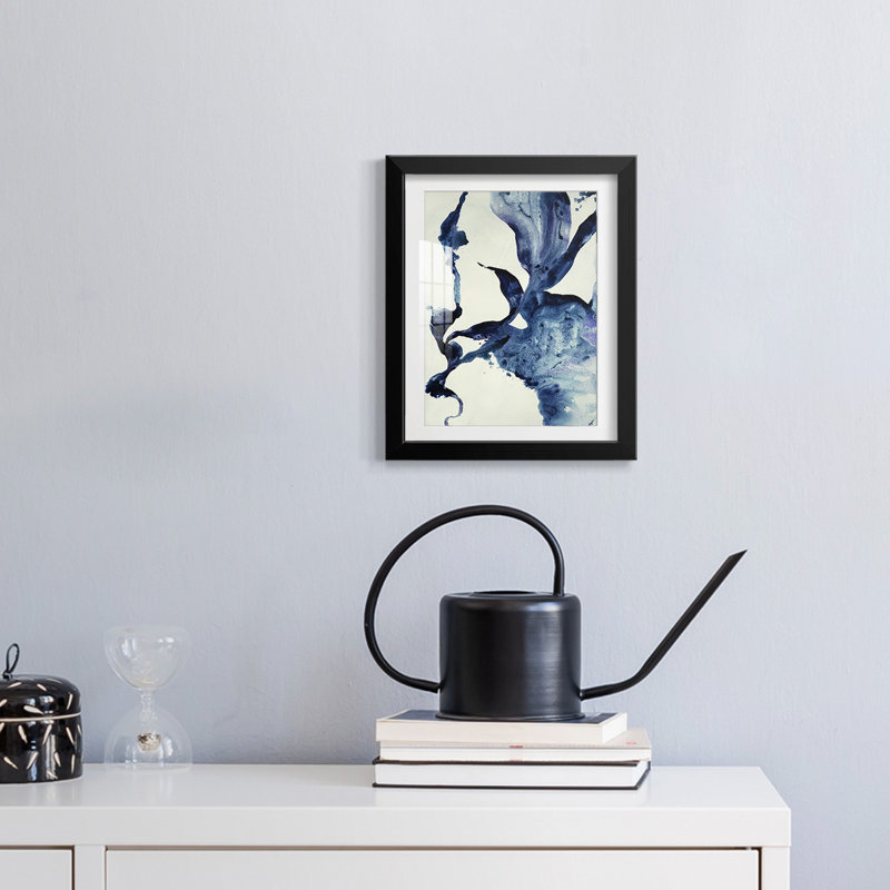 Indigo II - impression encadrée, H 28,5 po x l 20,5 po, Noir