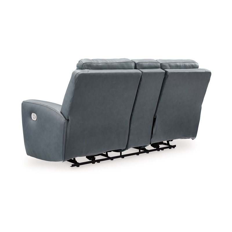 79'' Upholstered Power Reclining Loveseat, Gray