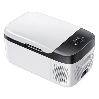 Car Refrigerator, DC 12/24V AC100-240V Compressor Electric Cooler, -4°F to 68°F Car Fridge with APP Control, 16 QT Cars Freezer for RVs, Campsites, Boats, Camping, Fishing, 60W Portable Freezer