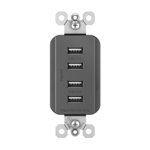 Radiant 4.2A Quad USB Type A Outlet