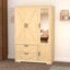 Garde-robe 4 portes avec miroir