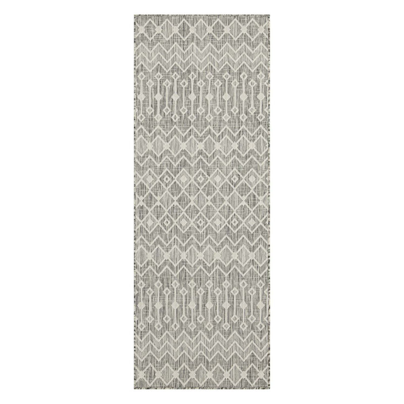 Tapis d'intérieur / extérieur à motif régulier, Tapis de couloir 2 pi 7 po x 7 pi 3 po