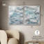 «Blue Profonds Serenity», ensemble de décorations murales bleues encadrées par Art Remedy, cadre blanc, 24 x 30-1675189607-1675189613
