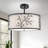 Mance 3 Light Drum Semi Flush Mount