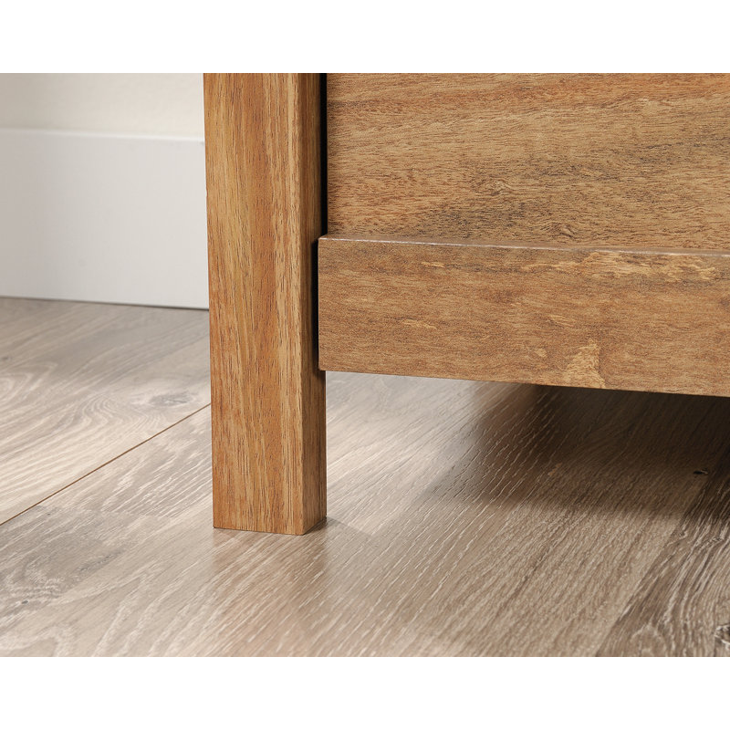 Sindoori Mango Double 6-Drawer Dresser with Herringbone Pattern